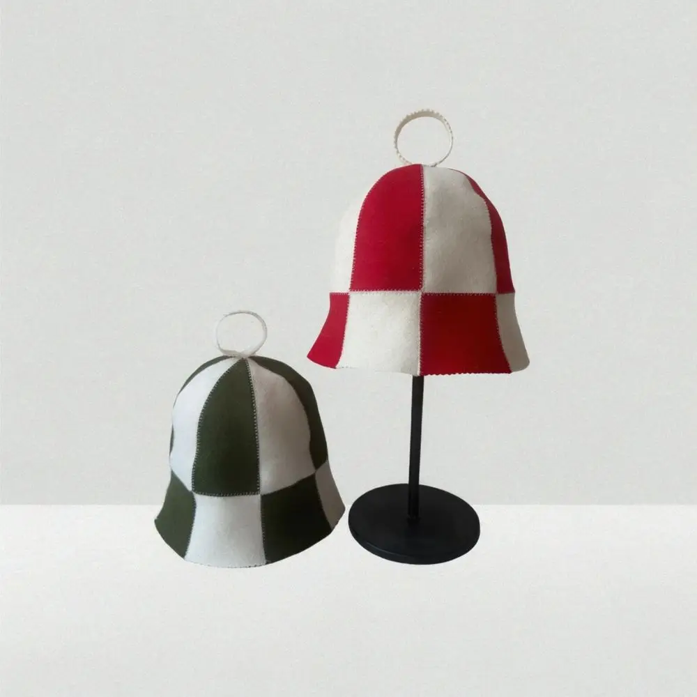 Wool Sauna Hat Felt Cap Heat Insulation For Russian Banya Spa Accessories Breathable Protective Headgear Steam Bath Gear