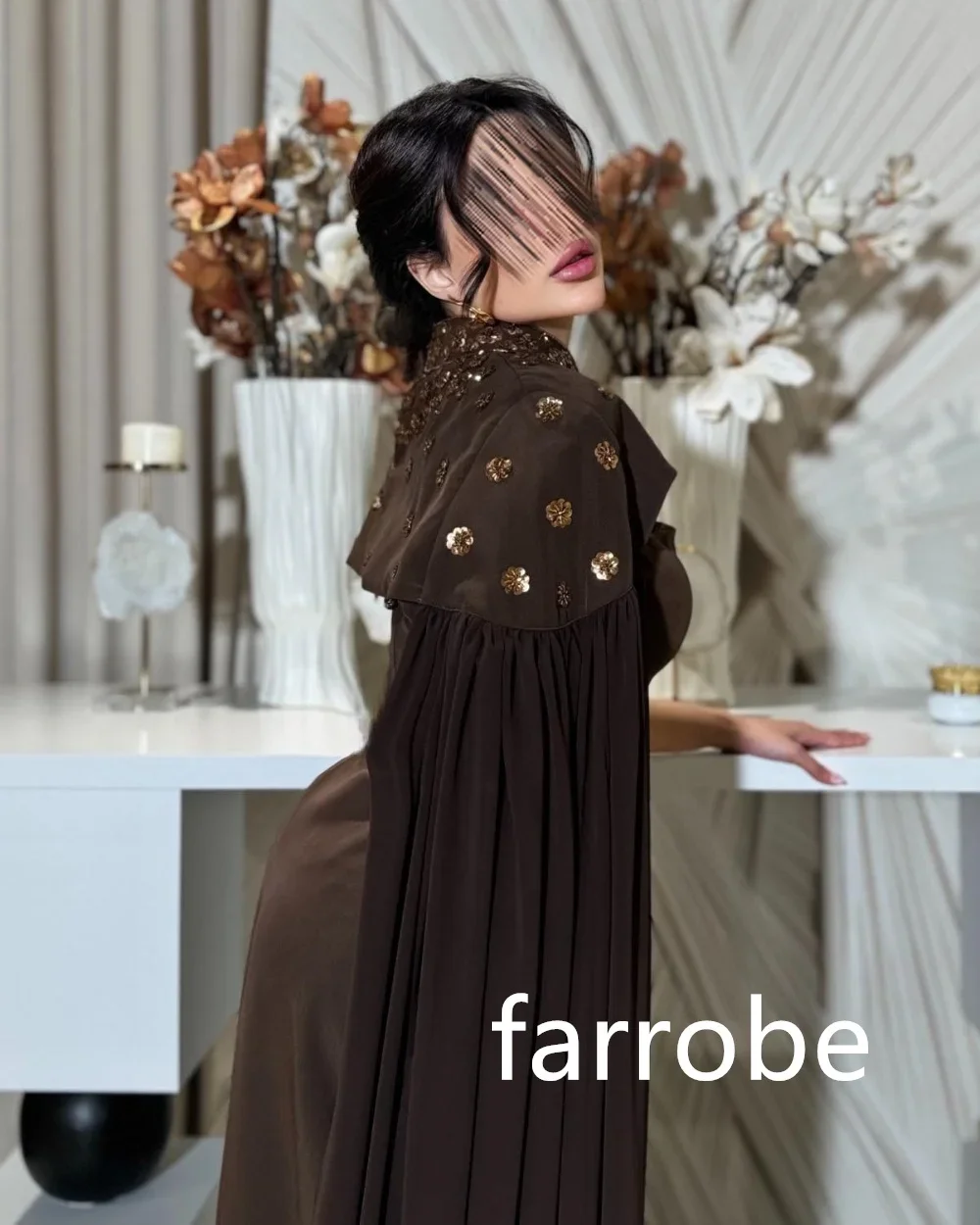 Customized Pastrol Jersey Pleat A-line O-Neck Midi Dresses Evening Dresses Unisex Chinese Style Formal Casual Simple Retro Fashi