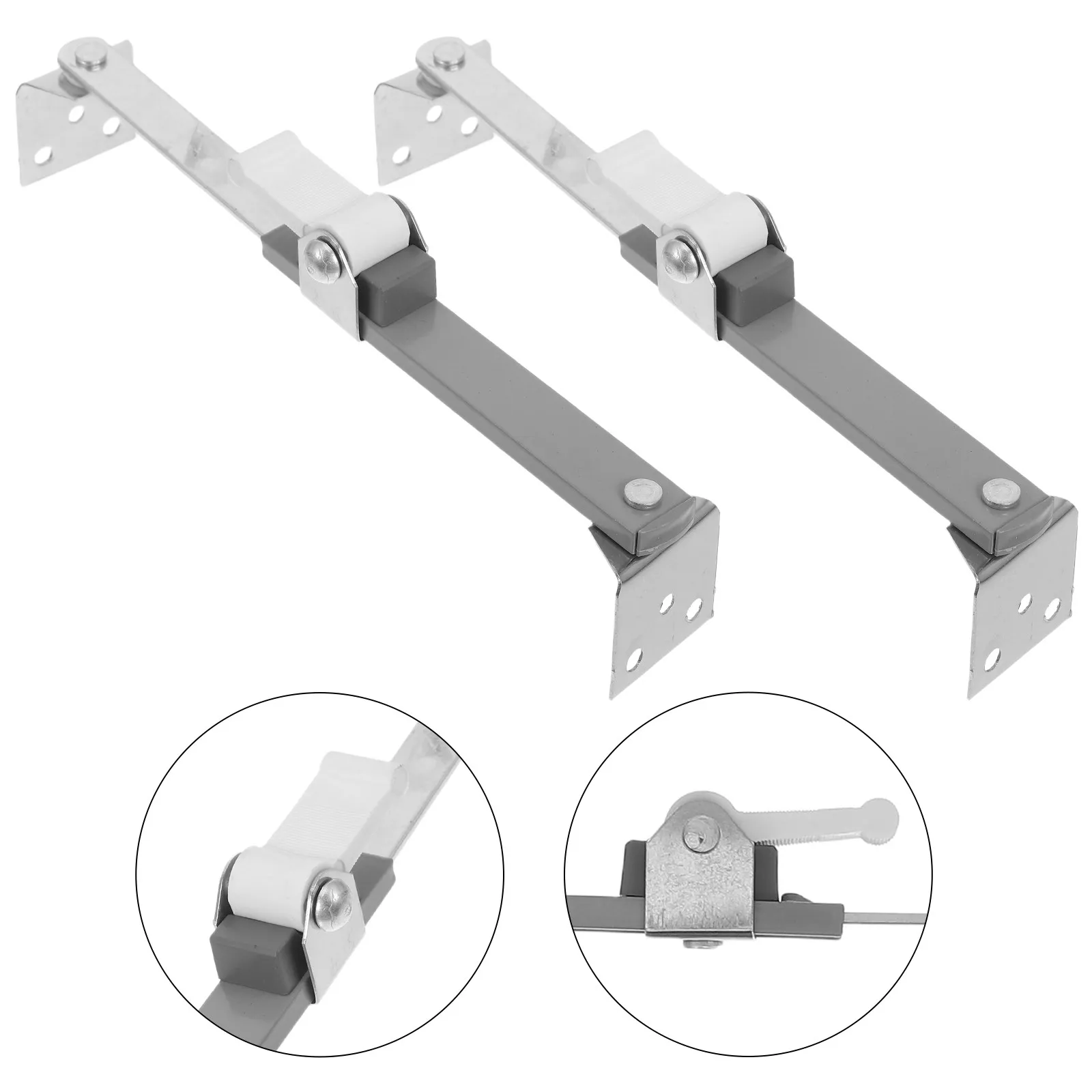 2Pcs Premium TV Anti-Tilt Holder Universal Wall Mount Bracket for Flat Screen Monitor Television Safety Rack Child Pet Proof