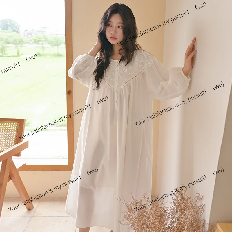 

Пижамы женские с длинным рукавом тканые хлопковые большие размеры повседневная одежда для дома большого размера