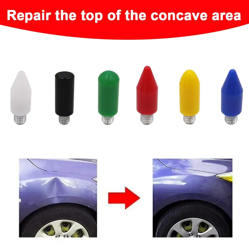 1 se 車の凹み修理ヘッド レザーハット ハンマー フック デント ピット 交換ツール 交換ヘッド ヘッド修理トップ R0B6