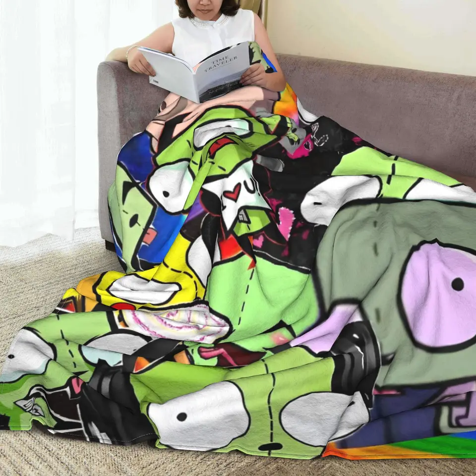 Invader Zim Gir Dib Robot Blankets Coral Fleece Plush All Season
