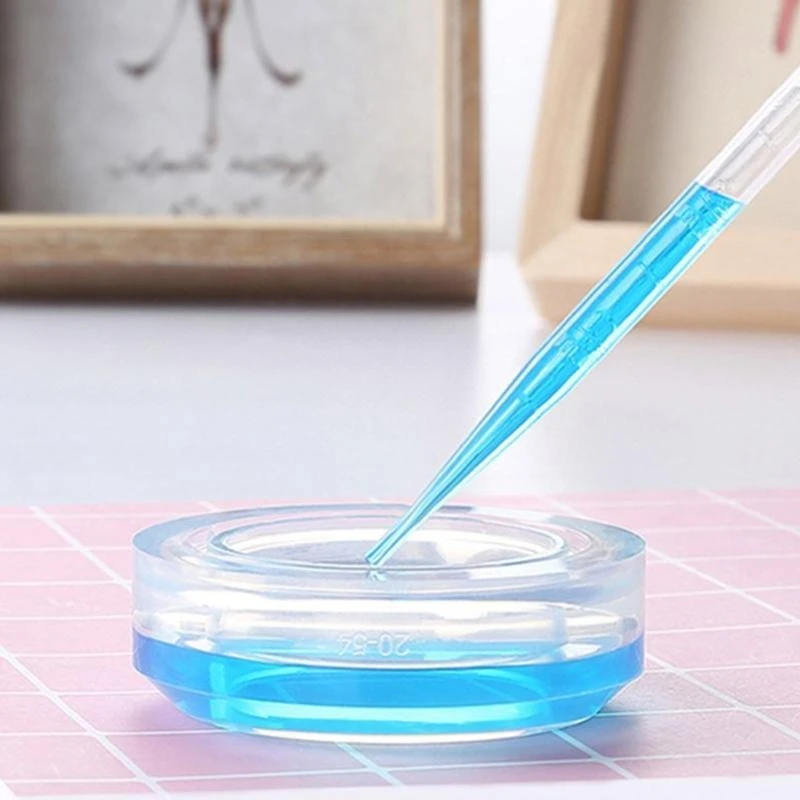

91AC 1 Set Silicone 100ml Measuring Cups Card Slot Cup Stirrer Resin Epoxy Tool
