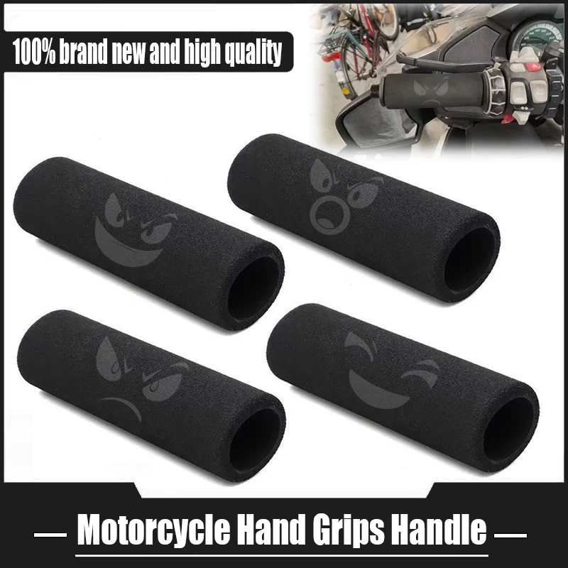 1 paio di coperture universali per maniglie per moto, in schiuma antiscivolo, morbide e confortevoli, per impugnature per manubrio, parti della bici