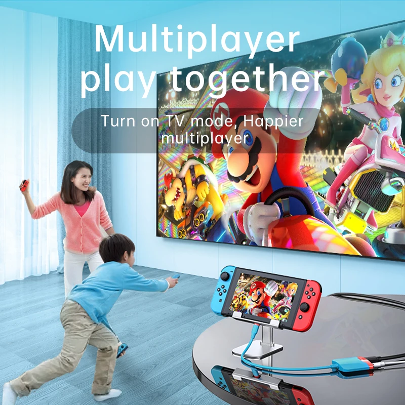 Adaptador de Expansão Tipo-C Multifuncional para Switch, Hub Metálico com Carga PD, USB 3.0, 3 em 1