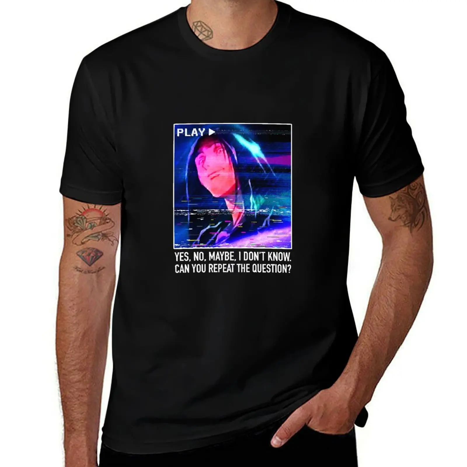 

Can You Repeat The Question T-Shirt blue archive graphic tee shirt anime tshirt vintage anime shirt oversized t shirt men
