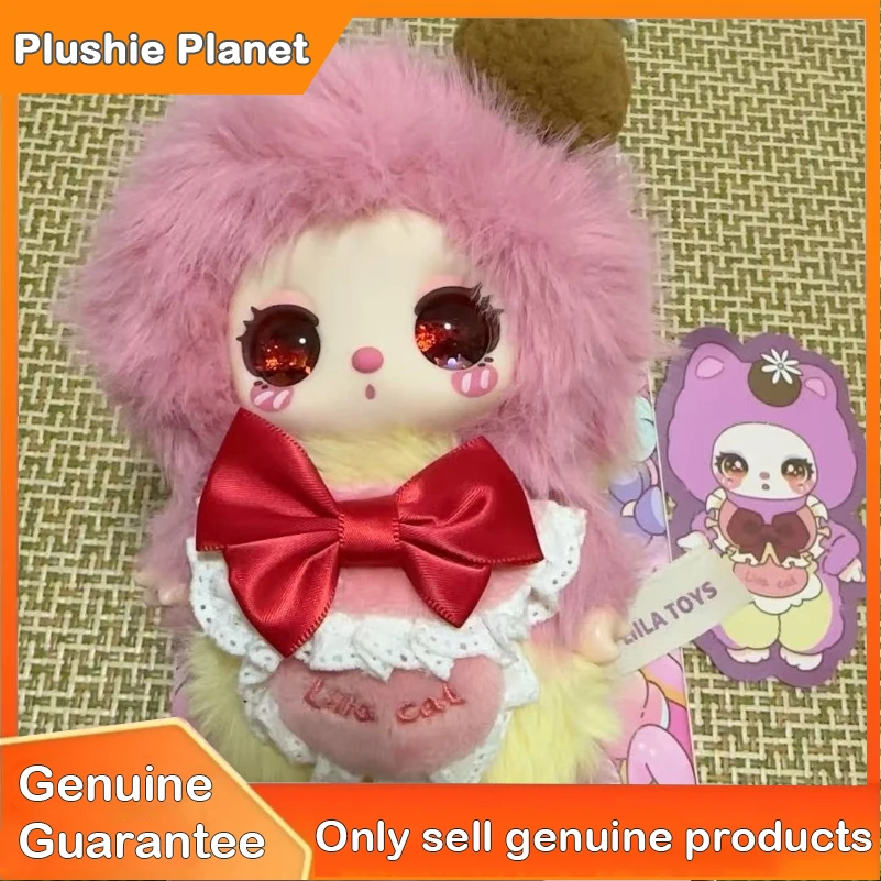 

Original Liila Lucky Cat V4 Patisserie Chef Serise Blind Box Vinyl Face Plush Dolls Pendant Keychain Pendant Christmas Gift