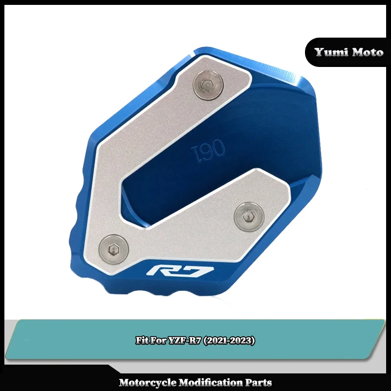 

Fit For YAMAHA YZFR7 YZF-R7 YZF R7 2021-2023 Motorcycle CNC Kickstand Foot Side Stand Extension Pad Support Plate Enlarge Stand