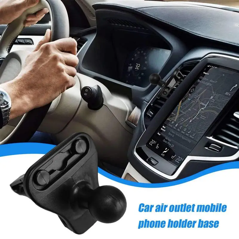 Air Vent Clip For Car Mount Car Mount With Joint Ball Sturdy Anti-Shake Wireless Car Charger Vent Grip Vent Ball Mount For