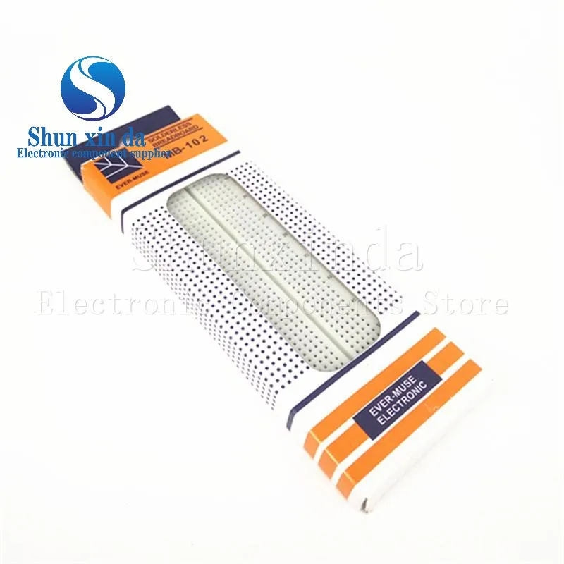 

MB102 MB-102 165*55*10mm Breadboard 400 830 Point Solderless PCB Bread Board Test Develop DIY 200+630 holes Combination Splice