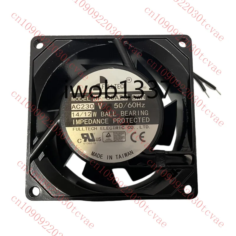 

UF-80A23 Ball Bearing Cooling for Fulltech 8038 AC230V 14/12W Cabinet Fan 2Lines