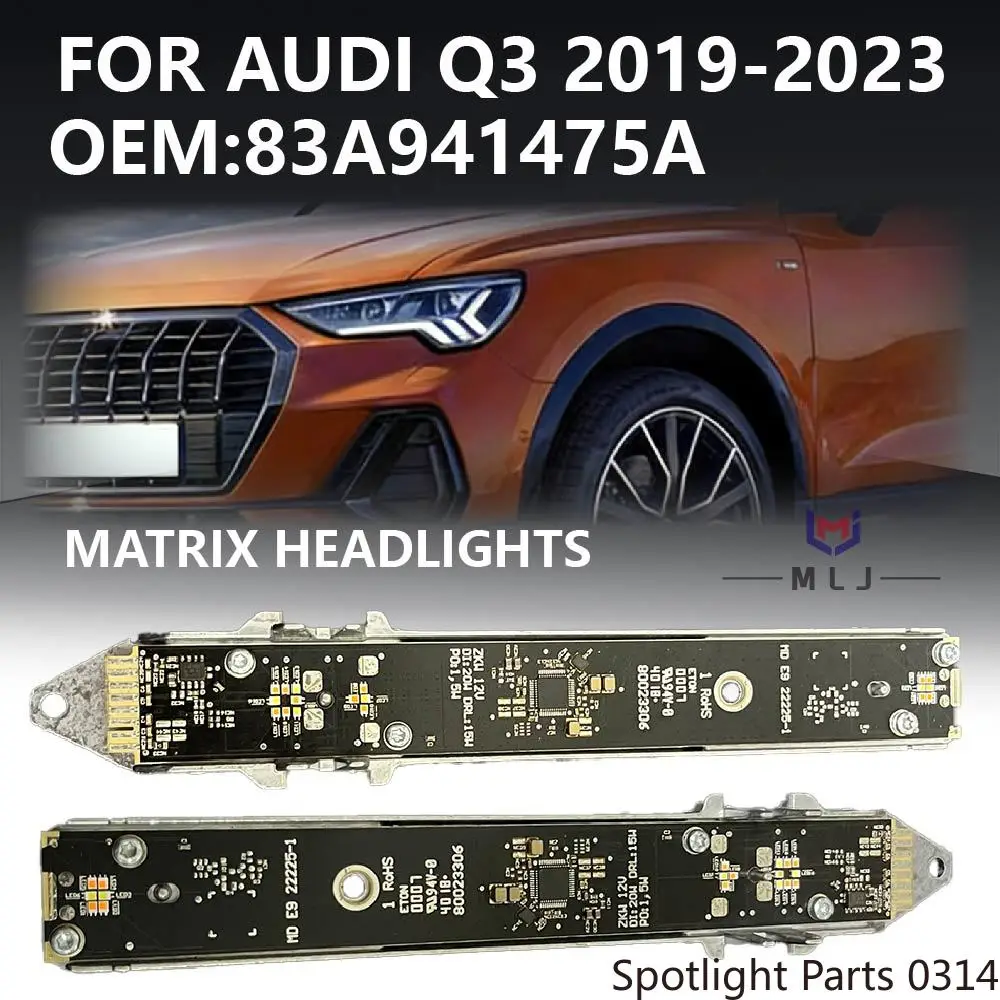 

83A941475A For Audi Q3 2019-2023 Matrix Headlight LED Angel Eye Ballast Module DRL Daytime Running Light Module Car Accessories