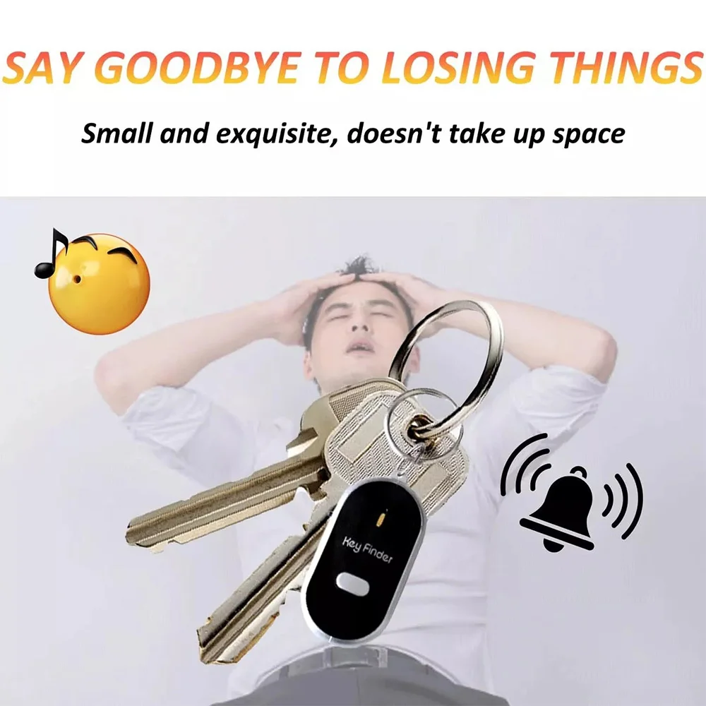 Practical Anti-Lost Keychain Finder with Wireless Whistle Sensor for Easy Searching and As Gift