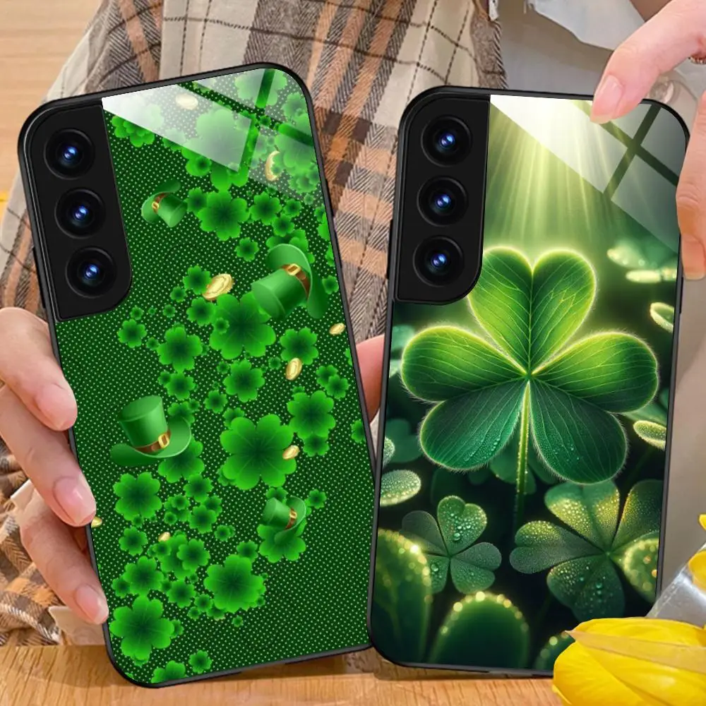 

Saint Patrick's Day Phone Case for Samsung Galaxy S26 S25 S24 S23 S22 S21 S20 Note20 Plus FE Ultra Glass Protective Cover