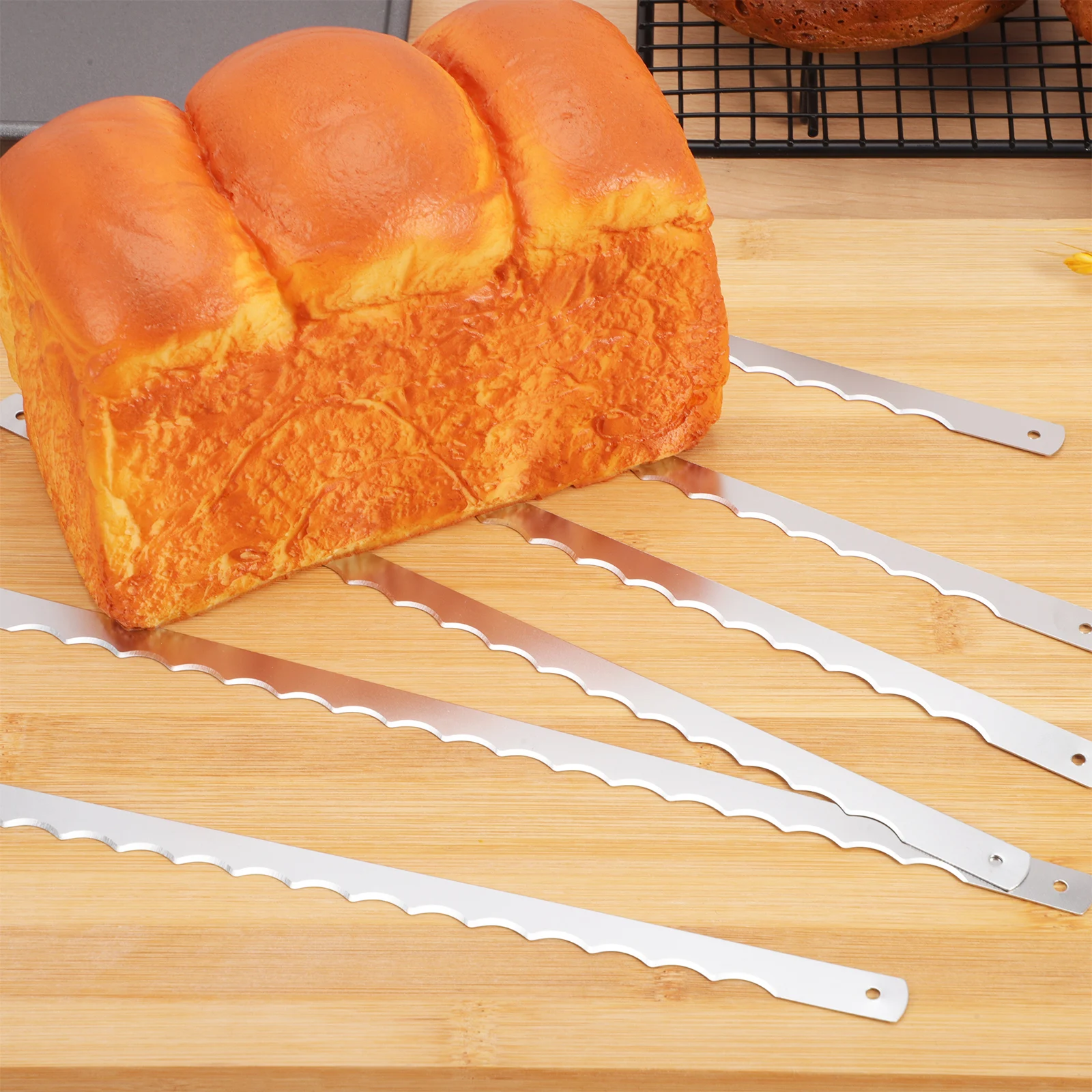 

12 Pcs Stainless Steel Bread Saw Replacement Blades Precision Bread Lame Blades For Dough Sourdough Bread Bow Knife