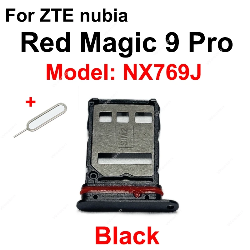 For ZTE nubia Red Magic 8 8S 9 Pro+ Plus NX729J NX769J SIM Card Slot Tray Premium Phone Repairing Unresponsive Trays image 4