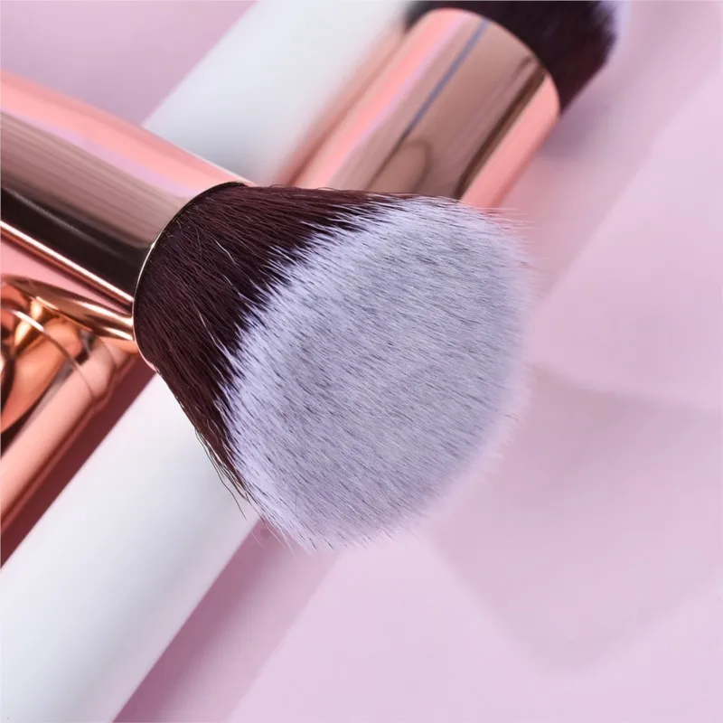 14-piece high-end makeup brush set - white wooden handle - complete loose powder brushes - multi-functional beauty tools