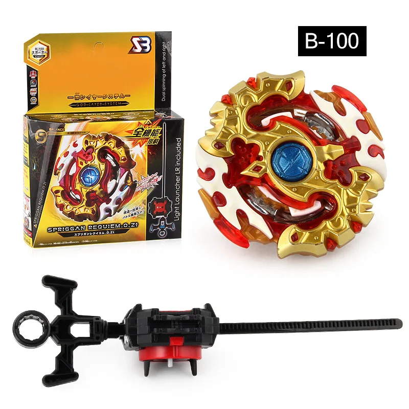 BURST B-100 Spriggan Requiem.O.Zt B100 Spinning Top Light Launcher LR Included Gyro Toy For Children