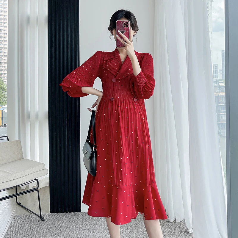 

Photo Shoot Maternity Clothes Spring And Autumn Dress New Style Korean-style Mid-length Loose-Fit Peter Pan Collar Chiffon