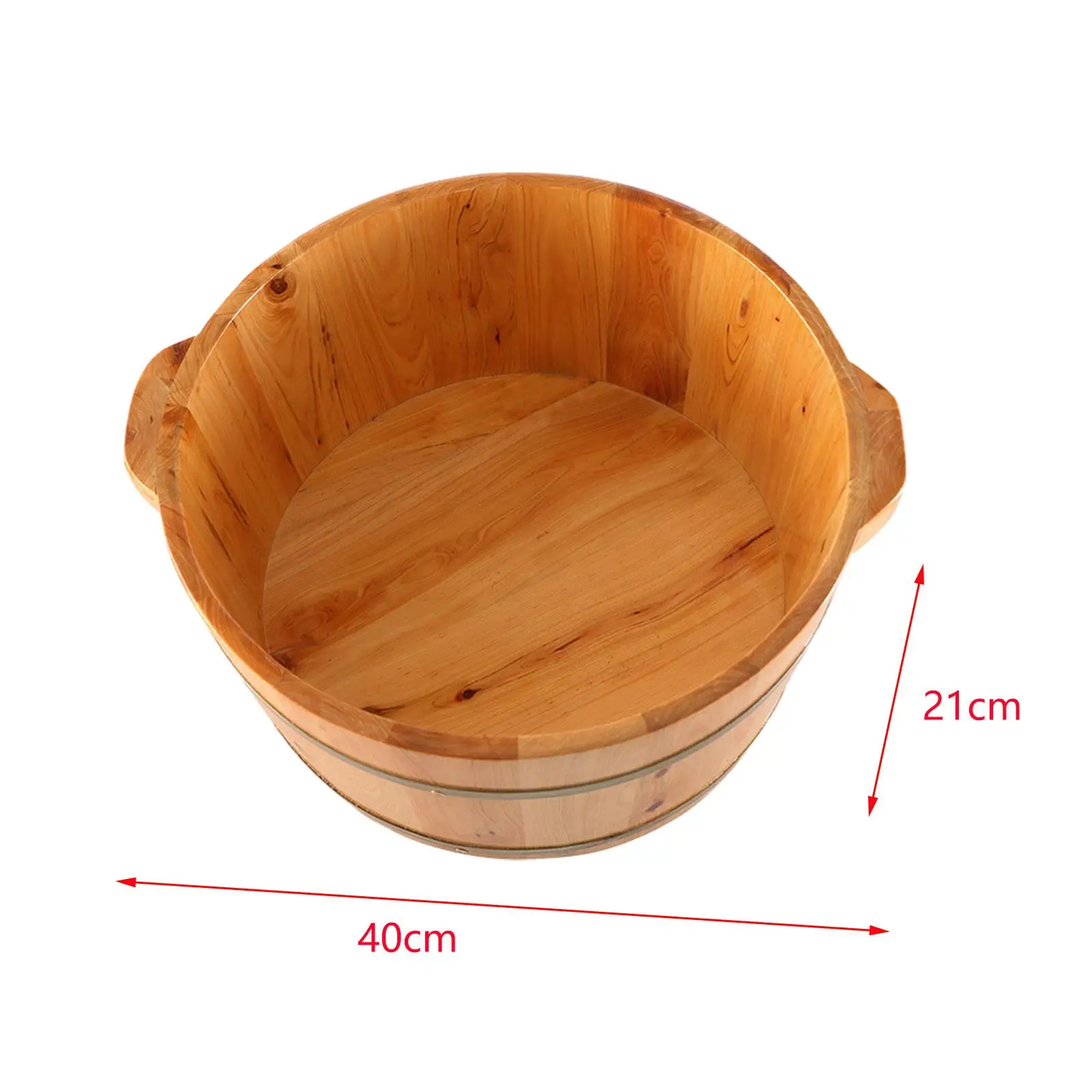 Foot Basin Wood Foot Bath Basin for Home Foot SPA Bathroom Mother\'s Day Gift