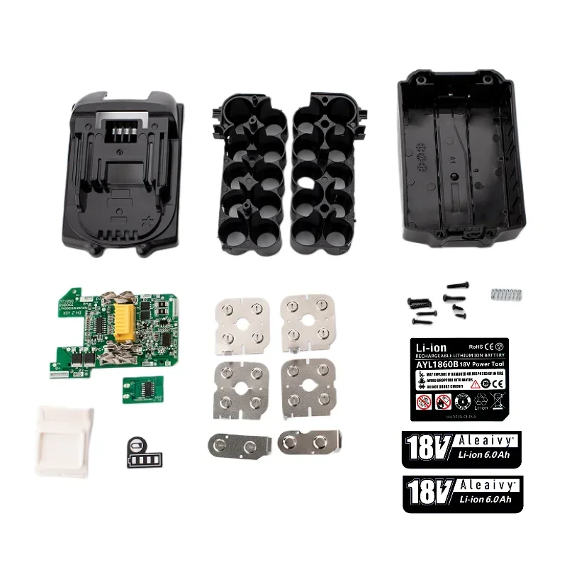 

BL1830 Li-ion Battery Case Charging Protection Circuit Board Box For Makita 18V 5.0Ah 6.0Ah Label LED Battery Indicator BL1860