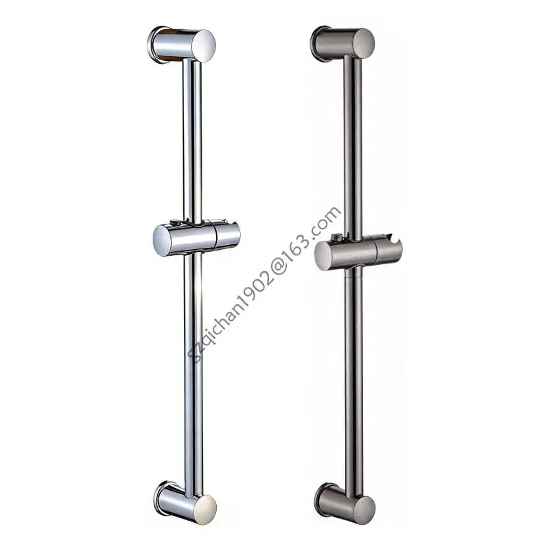 

Adjustable Sliding Shower Rod with Handheld Holder Steel Easy Height Adjustment Modern for Bathroom Wall Mount X7AB