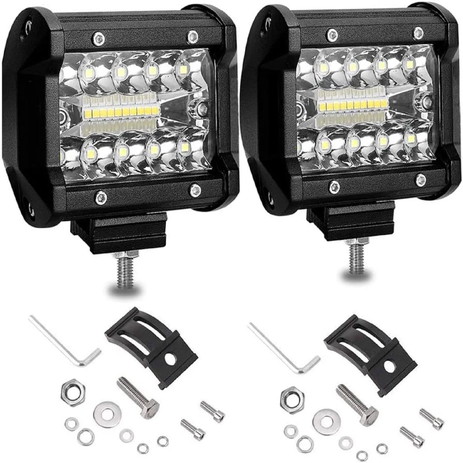 

4 Inch LED Pod Lights Flood Light LED Fog Lamp Driving Light 4'' Led Work Lights Bar for 4x4 Off Road Truck Boat ATV UTV Jeep