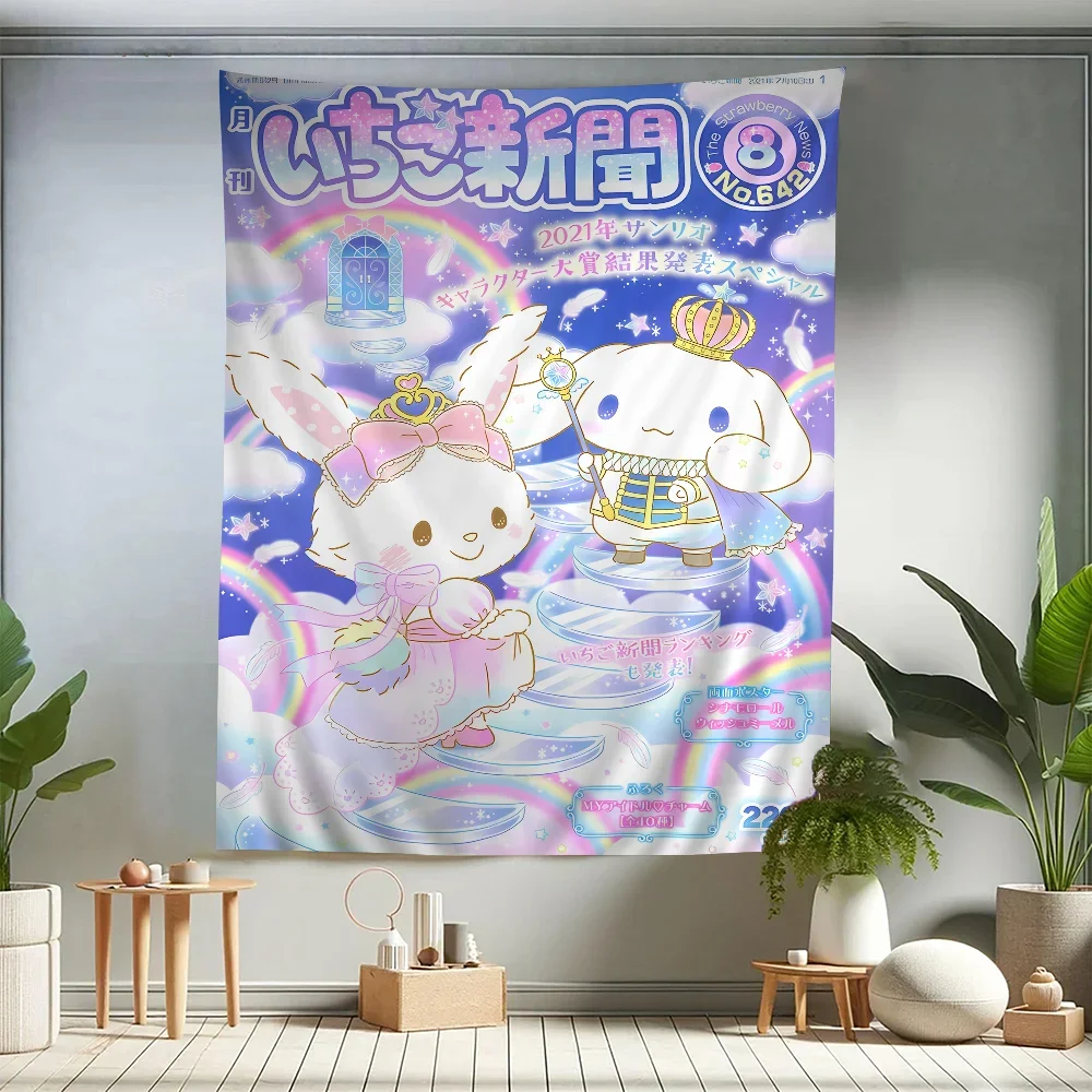 

Kawaii C-Cinnamoroll мультфильм милый подвесной богемный гобелен богемные настенные гобелены Мандала кавайный декор комнаты