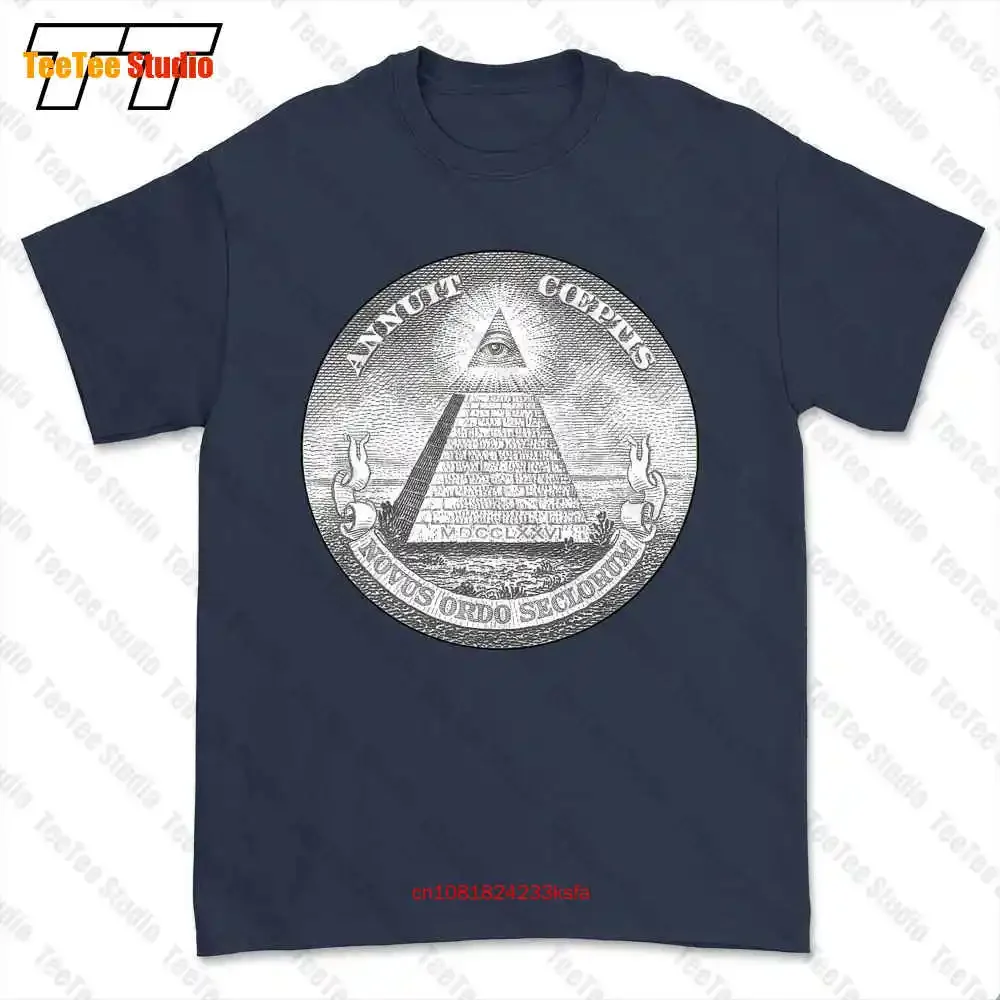 Illuminati Annuit Coeptis Triangle Eye Reptilians Killuminati Nwo Mason T-shirt Tee F07I