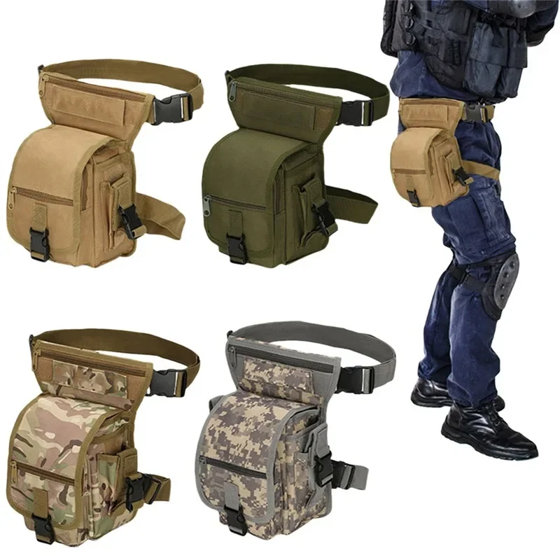 

Military enthusiast tactical multifunctional leg hanging outdoor special forces soldier riding motorcycle leg bag