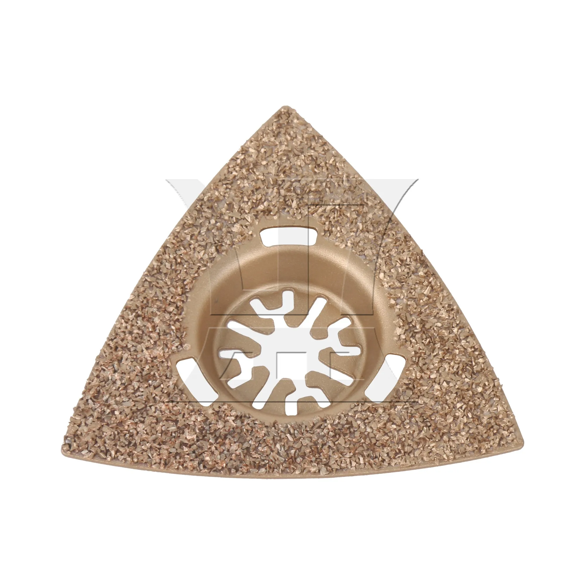 CNBTR 8cm Oscillating Triangle Carbide Rasp Yellow