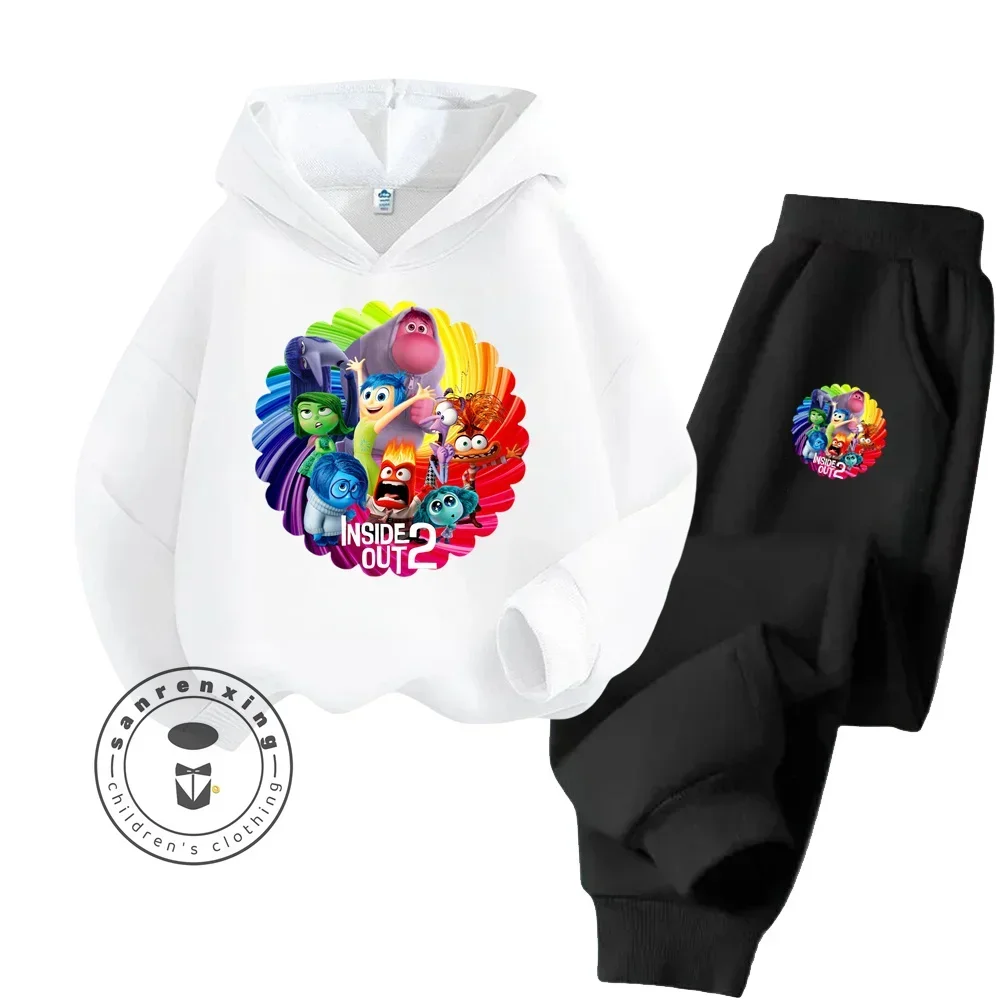 

2025 dibujos animados dentro hacia fuera adecuado para niños de 3 a 14 años Otoño Invierno ligero duradero moda Sudadera con