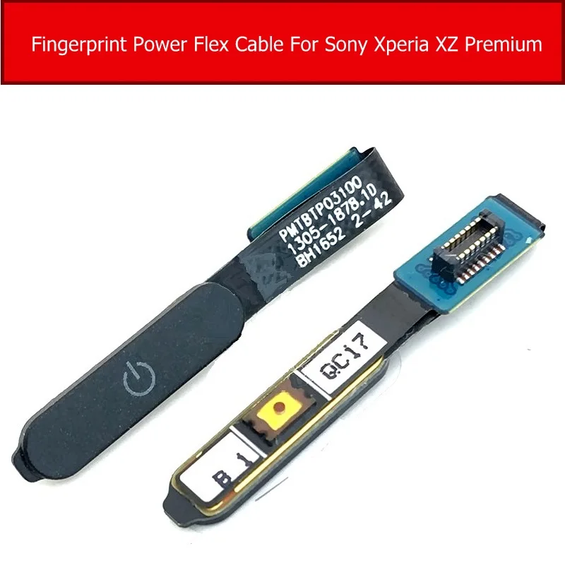 Fingerprint Power Flex Cable For Sony Xperia X/X Performance/XZ Premium/XZ/XZS Power Button Fingerprint Sensor Flex Ribbon Parts