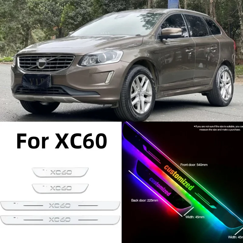 

Customized Car Door Sill Light LED Welcome Pedal Projector Threshold Lamp For Volvo XC60 2008-2023 2010 car Auto Accessories