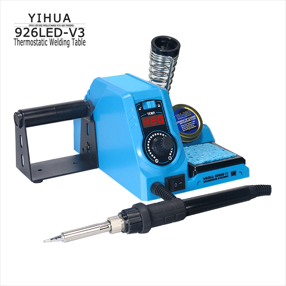 

YIHUA 926 LED V3 Digital Display Electric Soldering Iron Adjustable Temperature Welding Rework Station for Phone IC Repair Tool