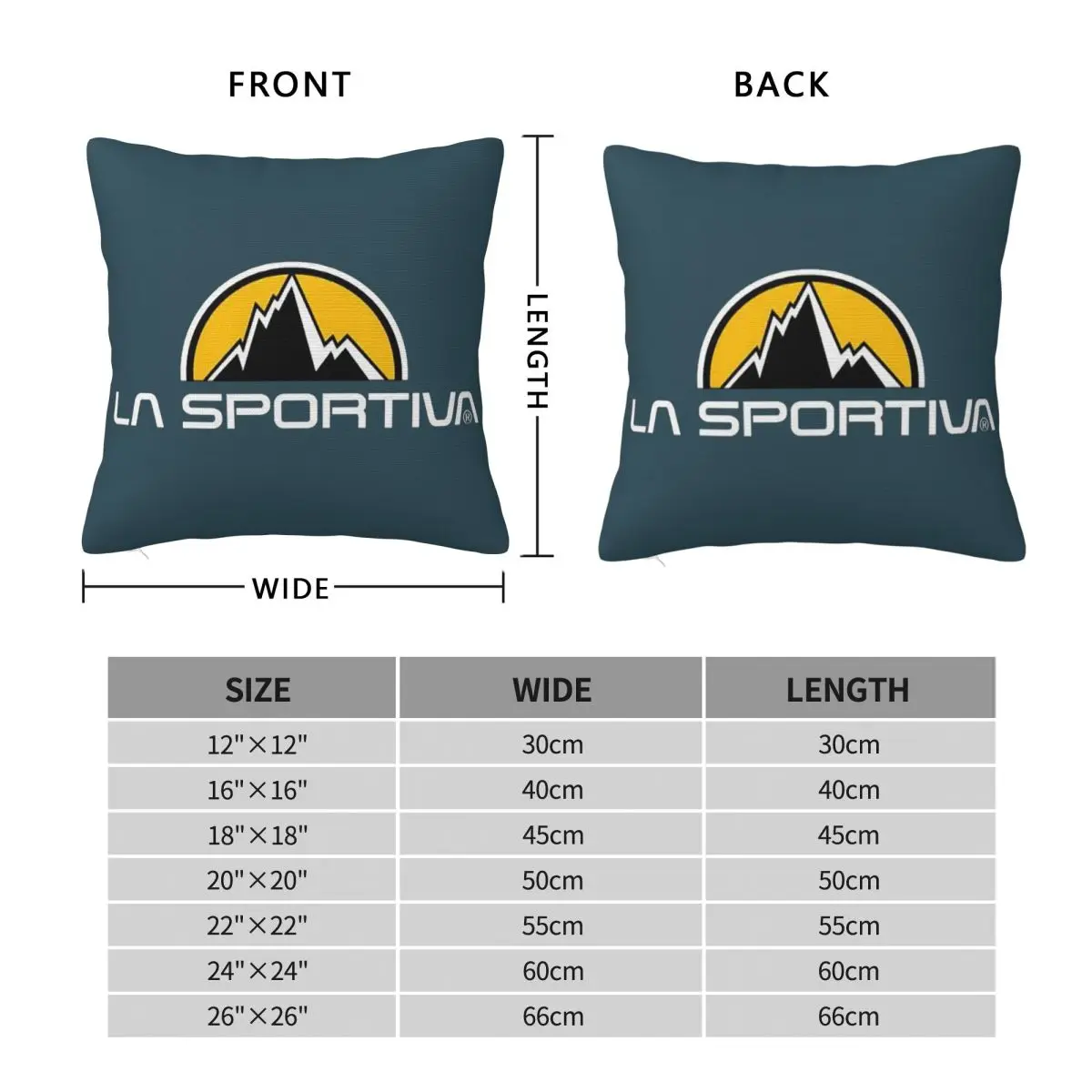 La Sportiva Merch Square Pillowcase Pillow Cover Polyester Cushion Decor Comfort Throw Pillow for Home Sofa