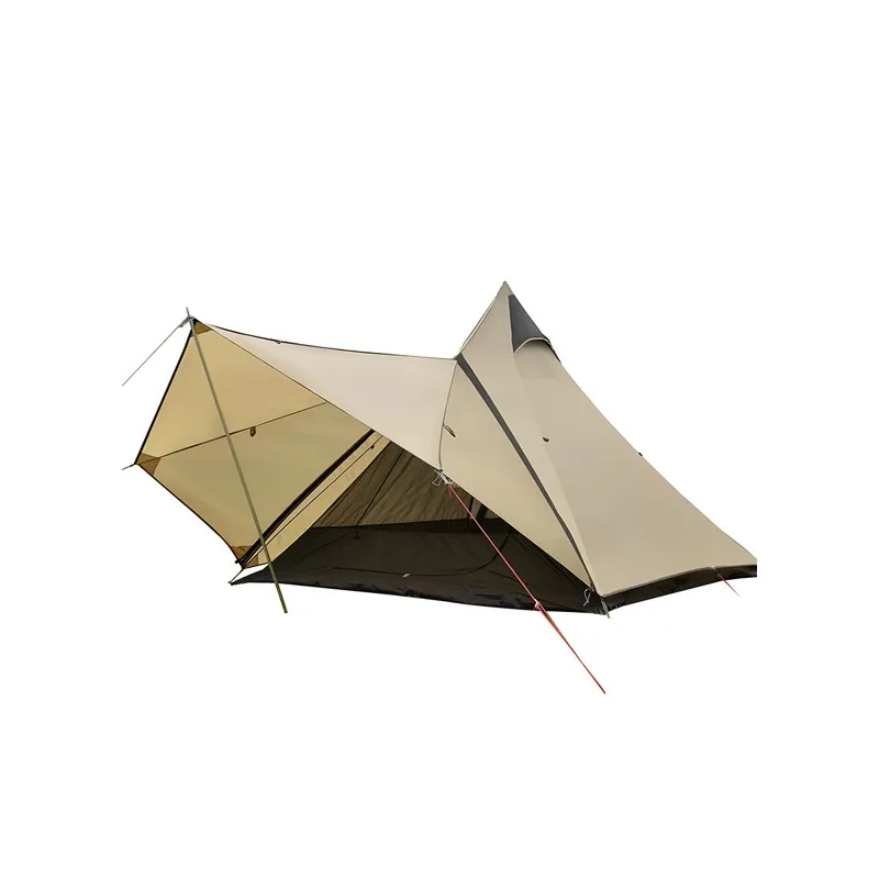 High Quality Double Layer Automatic Gazebo Outdoor Camping Tent Straight Bracing Type One Bedroom Four-season Tent