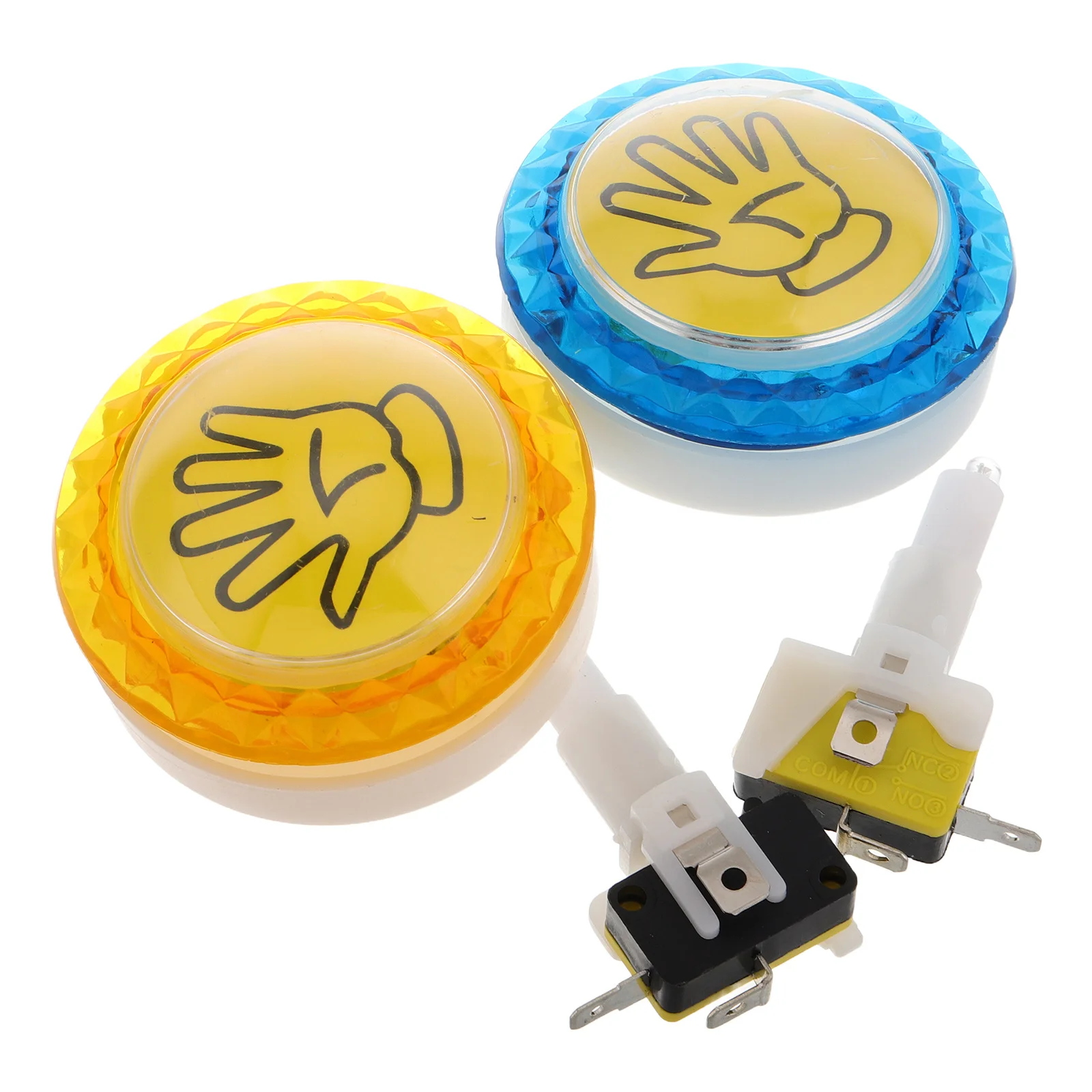 

2pcs Machine Accessories Led Push Button For Music Game Console Fast Response Buzzer Controller Buzzers Classroom Party Fidget