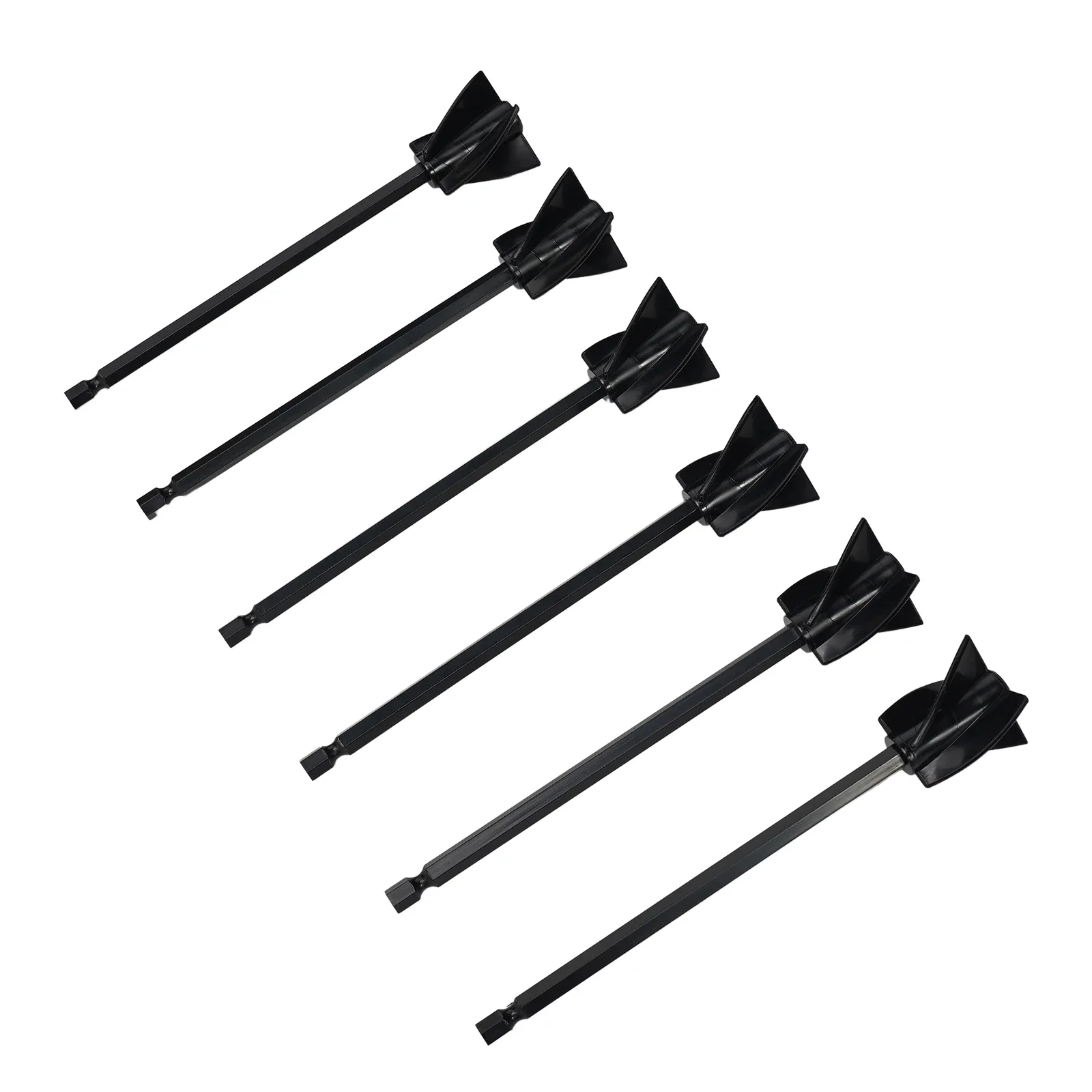 Power Tools Drill 6PCS Epoxy Mixer Four-leaf Spiral Mixer Attachment Plastic Resin Stir Stick Stirrer Brand New