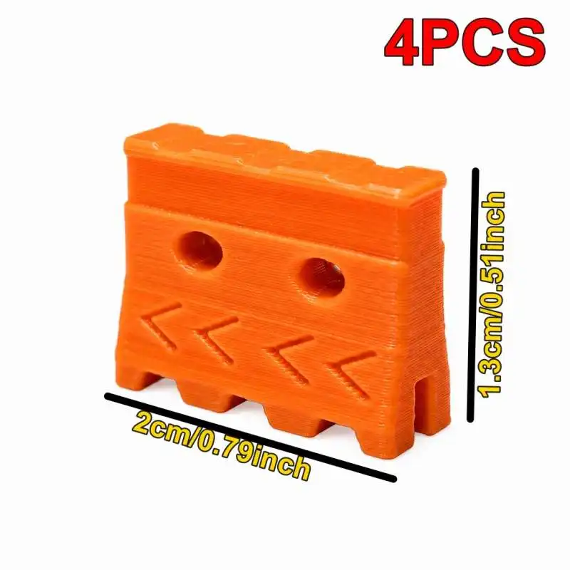 1:64 Scale Plastic Road Barrier Racing Model Diorama Scene Props Mini Track Block for Diecast Car Display Layout Decor
