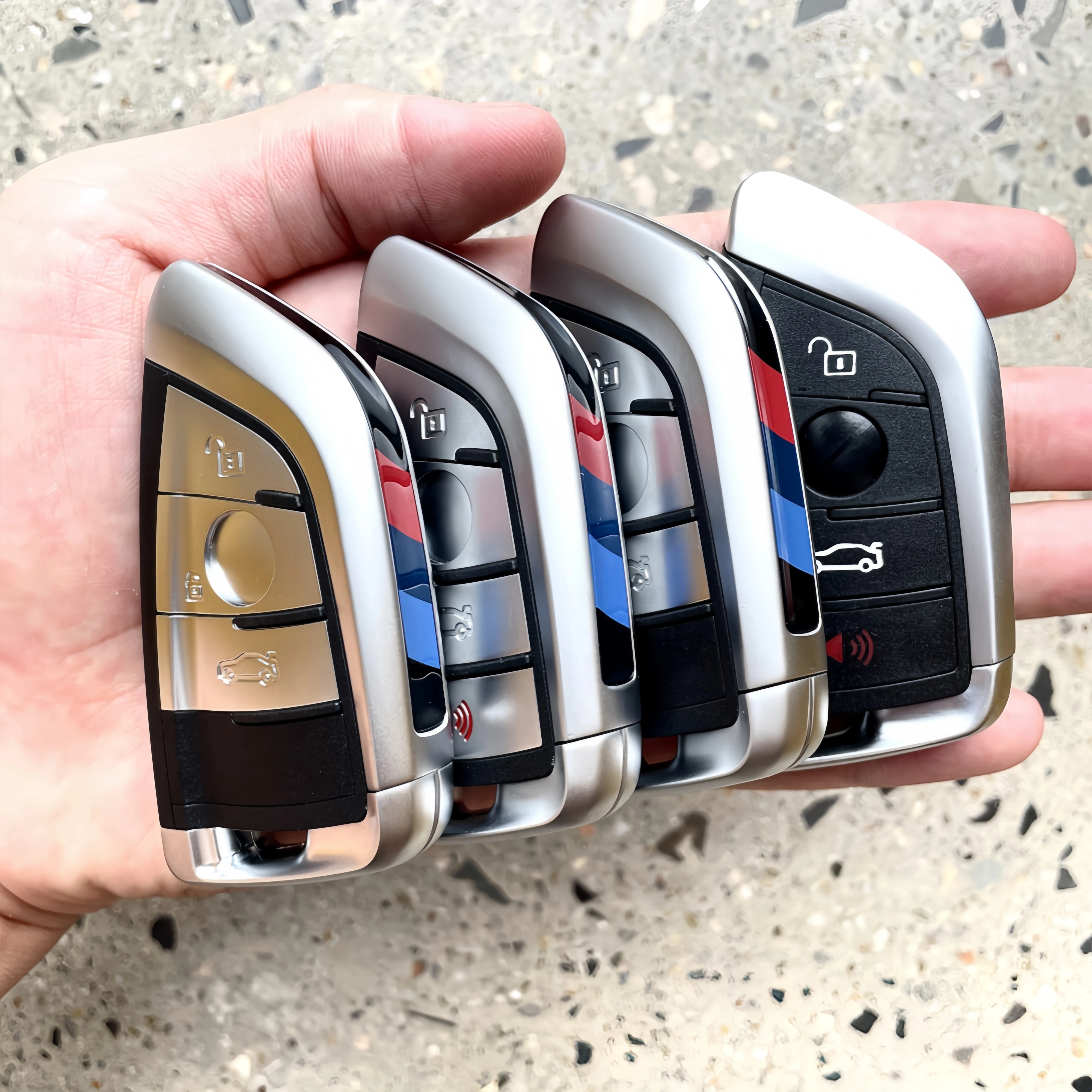 XJMYNB FEM CAS4 CAS4 + حافظة مفتاح السيارة عن بعد فوب لسيارات BMW 1 2 3 4 5 6 7 Series X1 X3 X5 X6 X5M X6M 2/3 أزرار مع شفرة #6