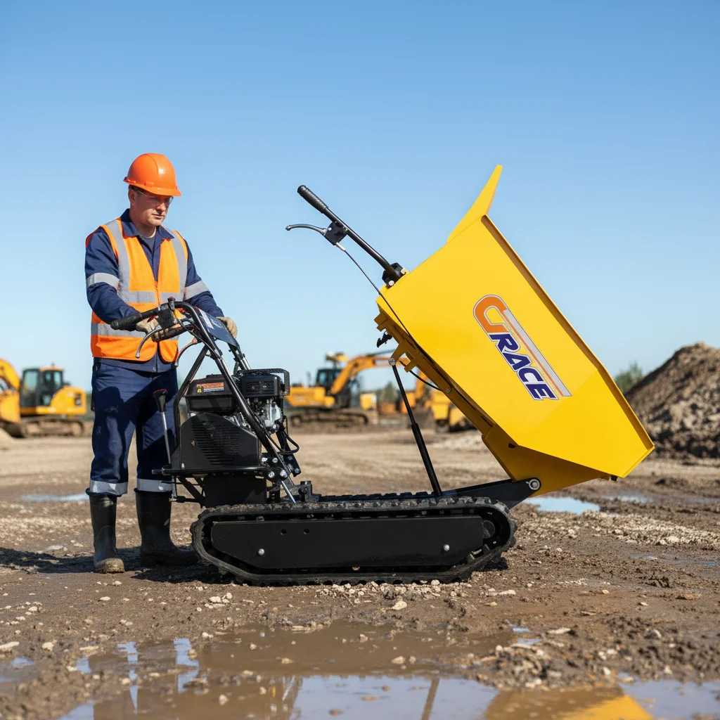 1 Ton 2 Ton Mini Dumper Truck Self Loading Mini Site Dumper For Construction