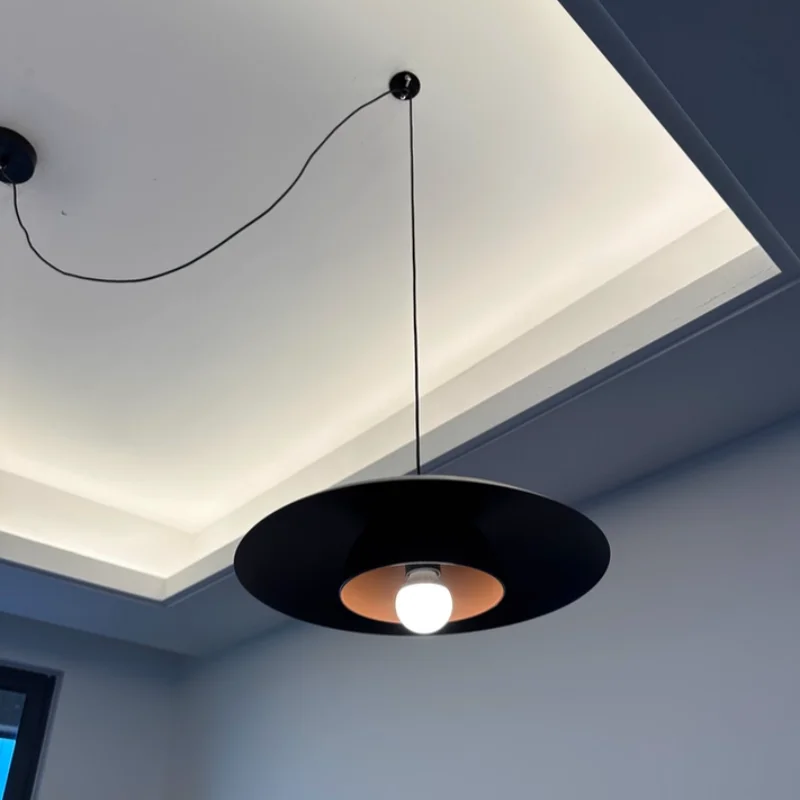 

Modern Vintage Iron Nordic Pendant Light Ceiling Chandelier Lamp for Bedroom Living Room Office Indoor Home Decorative Fixture