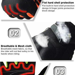 SOMY-SIPIAL FEATE FINGER FINGER RUFT MOTORY-Handschuhe, Nicht-Share-Handschuhe, hochwertige stilvoll dekorierte, große Größe, Schwarz, xxl 8 Hauptverkaufshandschuh X11 Blackout - №5