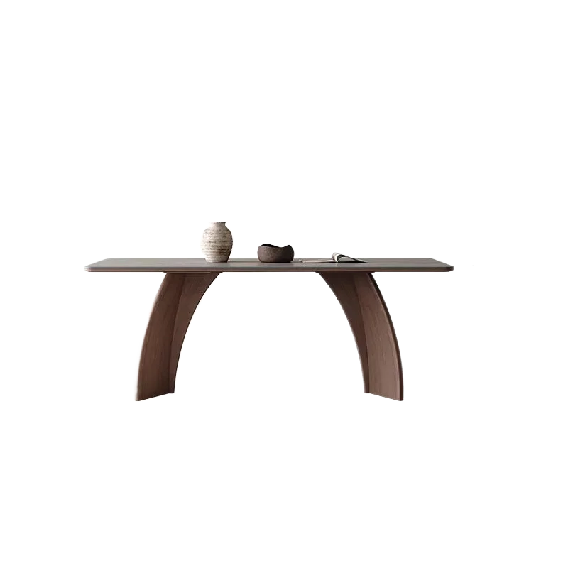 

CX modern simple matte dining table household small apartment, minimalist rectangular rock slab dining table