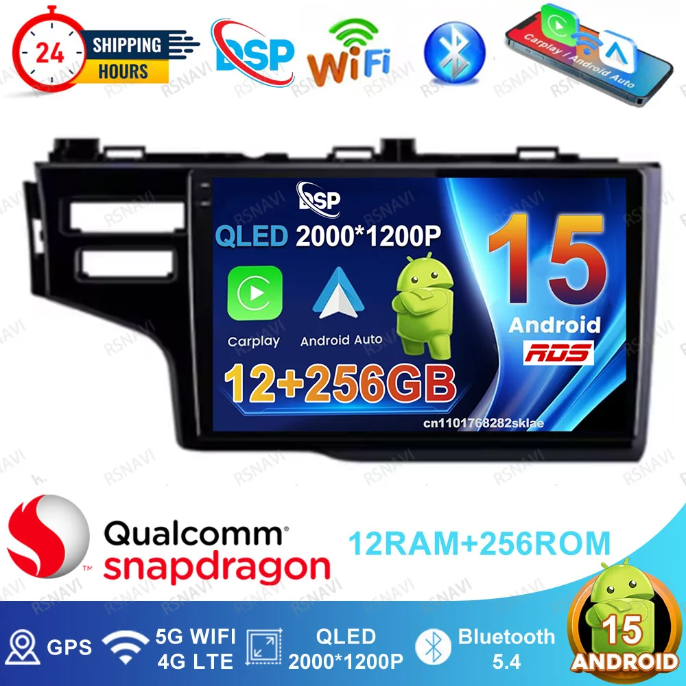 

Android 15 Car Radio For Honda Fit Jazz 2014 2015 -2017 Golf 7 Gti Passat B6 Mercedes W203 E90 Boat Accessories Dash Cam Clio 4