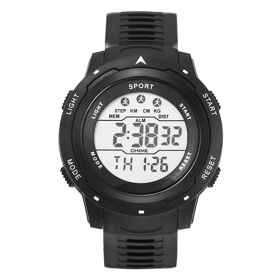 New Fashion Men's Watch Digital Sports Electronic Wristwatch Multifunctional Waterproof Luminous Alarm Male's Sports Watch Clock