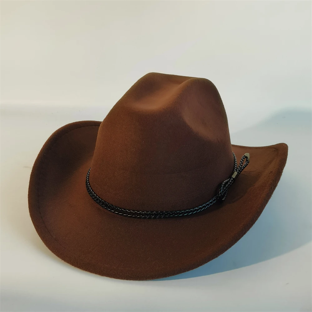 Western Cowboy Hat Men And Women Ethnic Style Casual cowboy Hat Felt Hat wholesale wide brim Country cowgirl hat party sombre
