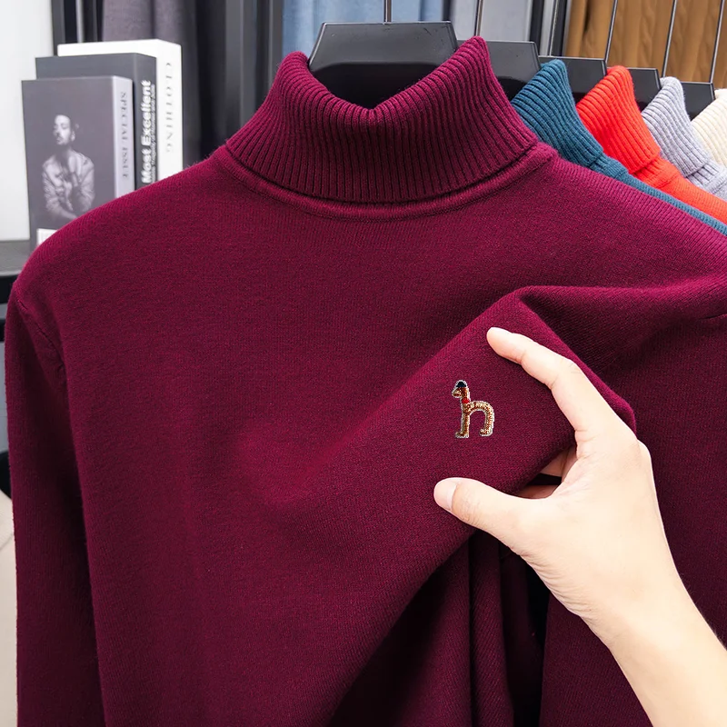 Pull en maille de luxe pour ho - Turtleneck Sweater Men avis et prix