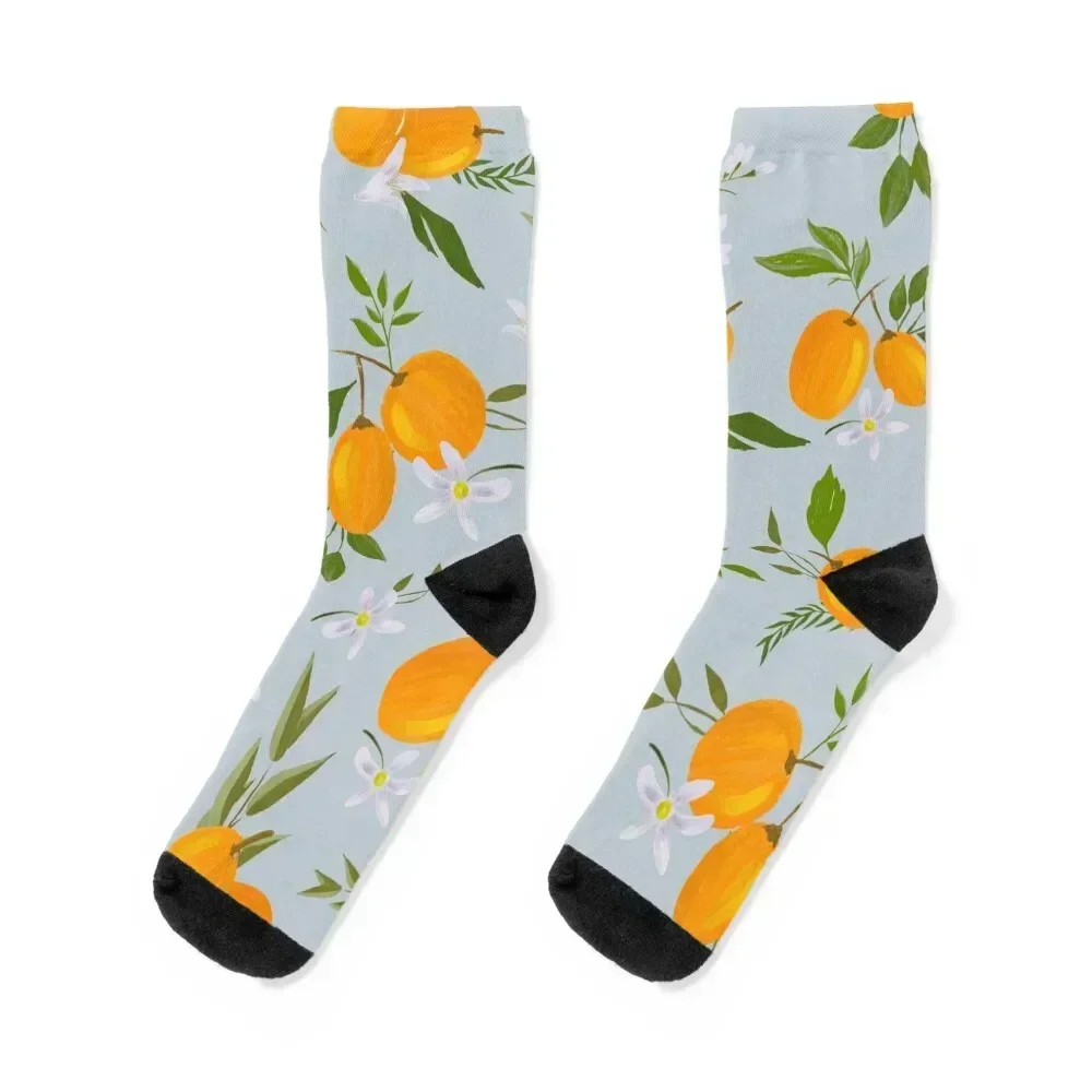 

Blue kumquat Socks with print sports and leisure designer brand Thermal man winter Socks For Girls Men's